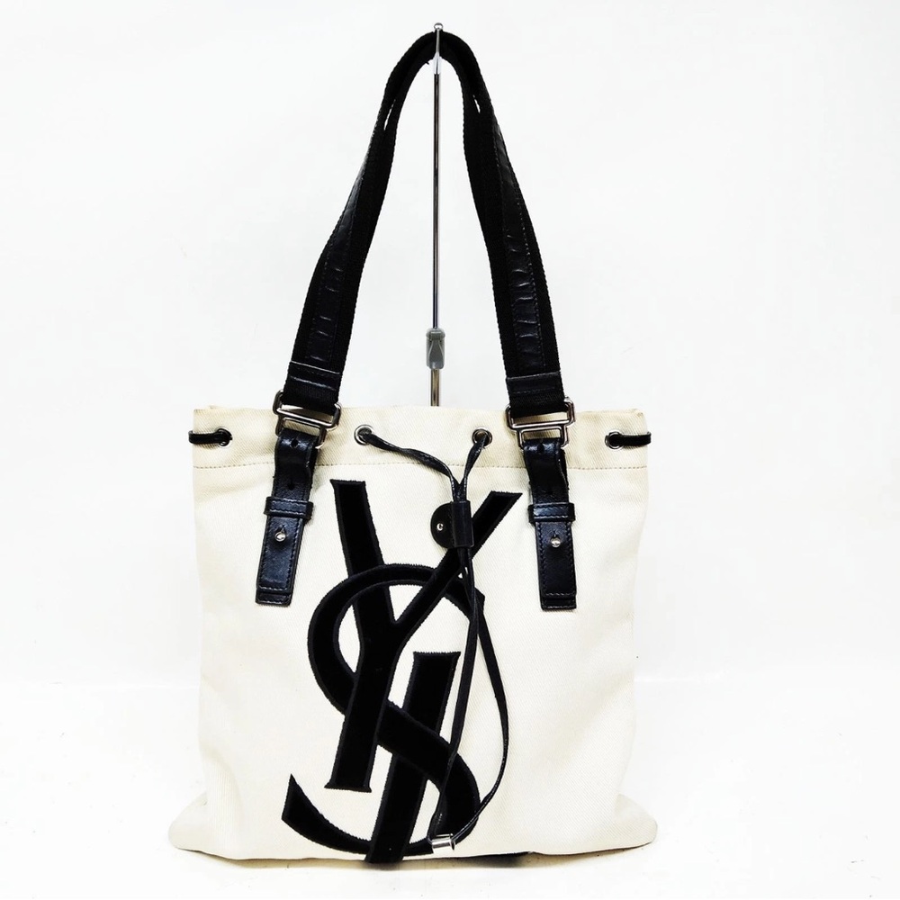 Yves Saint Laurent Kahala Canvas Tote